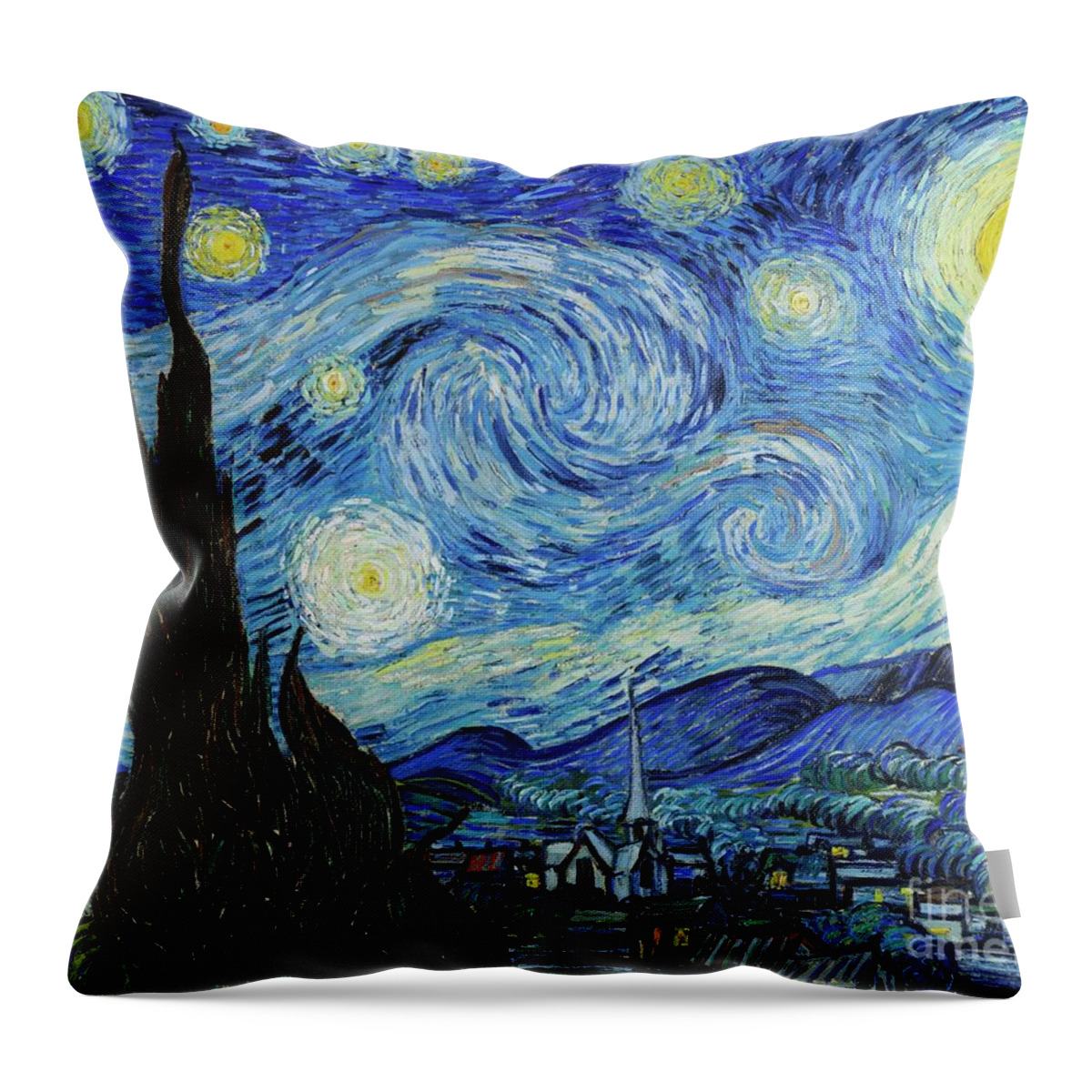 Vincent van Gogh Starry Night art Tapestry Throw Accent Pillow USA MADE NEW 